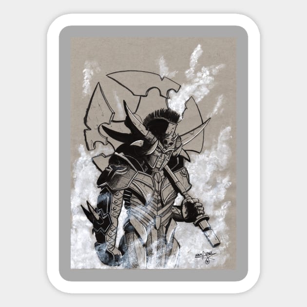 Ares God of War Sticker by adampage23